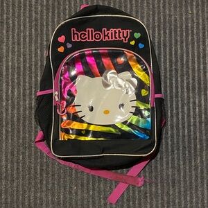 Hello Kitty Pink and Black Girl's Backpack